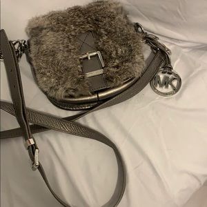 Michael Kors rabbit for a cross body in silver